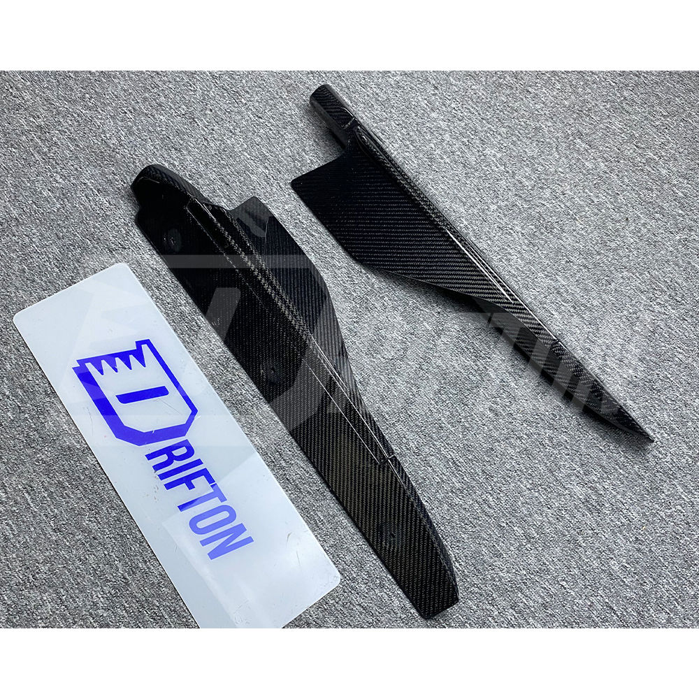 Carbon Fiber Side Skirt Splitter Fins For Audi R8 V10 2016-2019