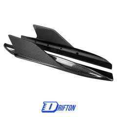 Carbon Fiber Side Skirt Splitter Fins For Audi R8 V10 2016-2019