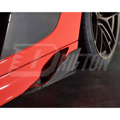 Carbon Fiber Side Skirt Splitter Fins For Audi R8 V10 2016-2019