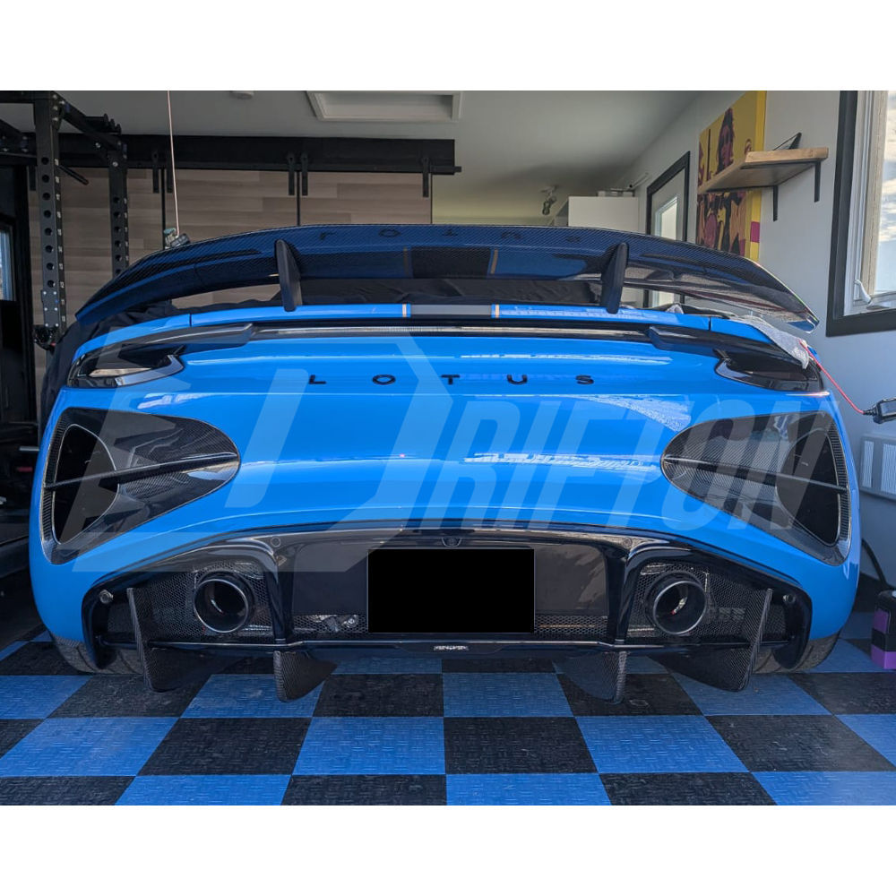 Kabel Style Dry Carbon Fiber Rear Bumper Air Vents Cover For Lotus Emira