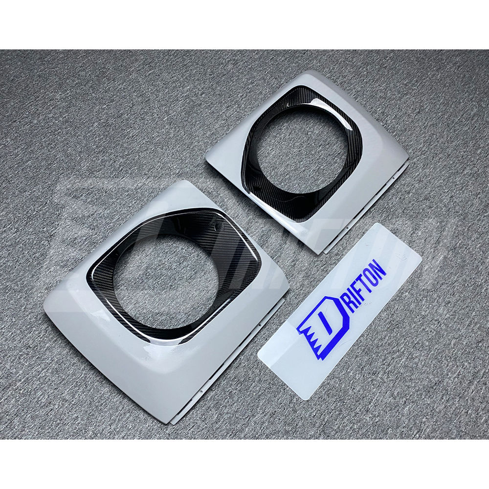TopCar Style Dry Carbon Fiber Headlight Cover Trim For Mercedes Benz G-Class W465 G63 AMG 2024-ON
