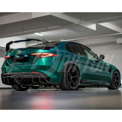 GTAM Adjustable Style Dry Carbon Fiber Rear Spoiler GT Wing For Alfa Romeo Giulia 2016-2023