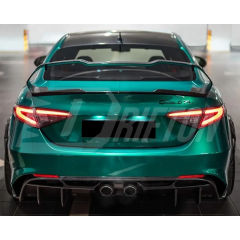 GTAM Adjustable Style Dry Carbon Fiber Rear Spoiler GT Wing For Alfa Romeo Giulia 2016-2023