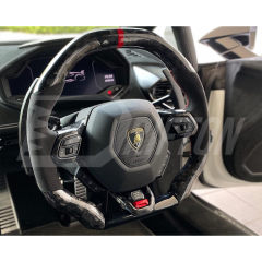 Forged Dry Carbon Fiber Steering Wheel Center Panel For Lamborghini Huracan LP610 & LP580 & EVO 2014-2025