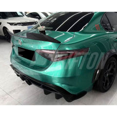 GTAM Style Half Carbon Fiber Rear Bumper For Alfa Romeo Giulia 2016-2023