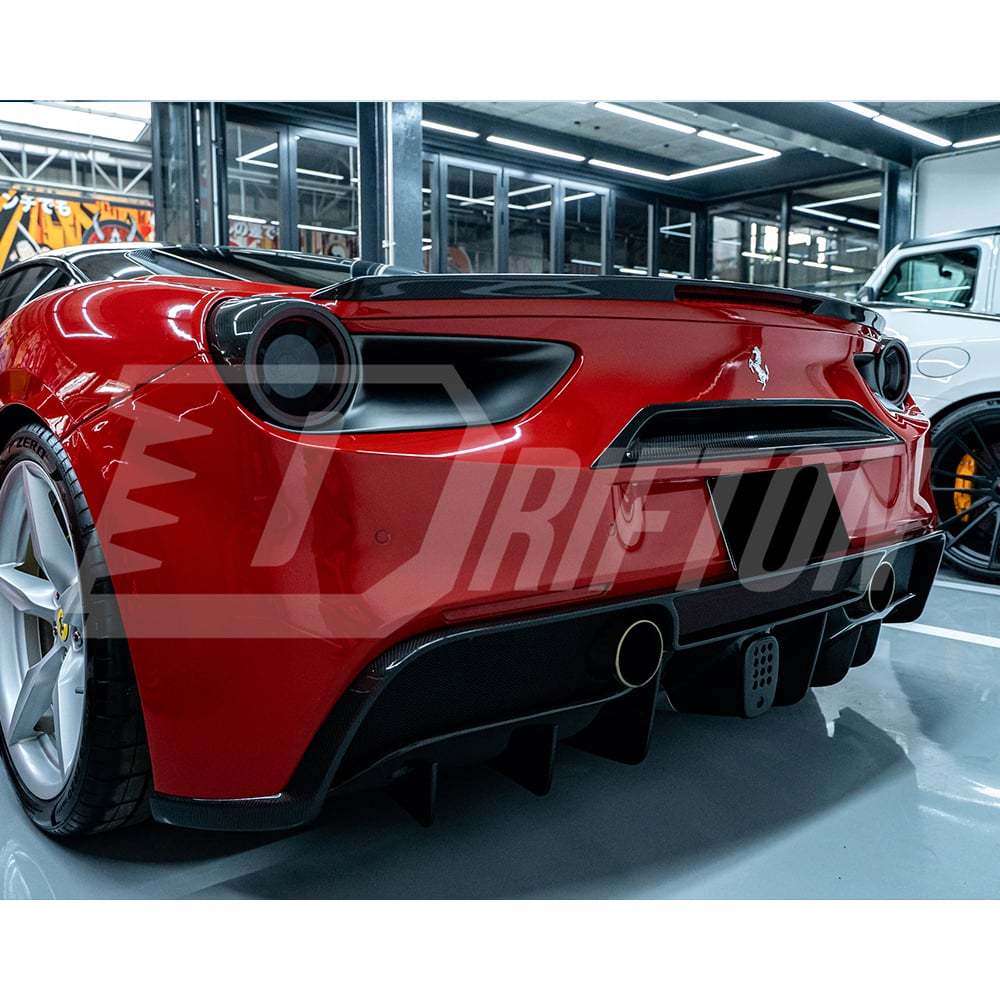 Novitec Sytle Carbon Fiber Rear Trunk Spoiler For Ferrari 488 Spider 2015-2018