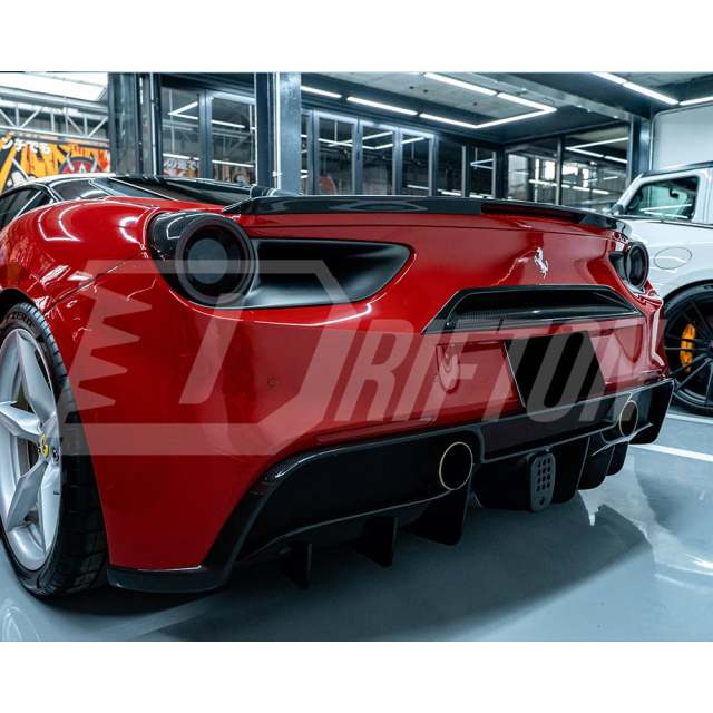 Novitec Sytle Carbon Fiber Rear Trunk Spoiler For Ferrari 488 Spider 2015-2018