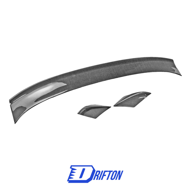 KR 3PCS Style Carbon Fiber Rear Spoiler Trunk Wing For Nissan Z Fairlady 400Z RZ34 2022+