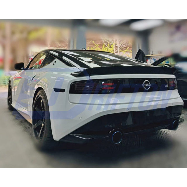KR 3PCS Style Carbon Fiber Rear Spoiler Trunk Wing For Nissan Z Fairlady 400Z RZ34 2022+