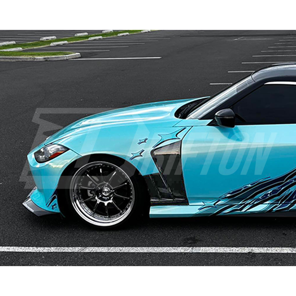 Vented V1 Style Carbon Fiber Front Fender For Nissan Z Fairlady 400Z RZ34 2022+