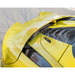 765LT Style Dry Carbon Fiber With Portion Primer Rear End Bumper Assemble & Spoiler & Exhaust System Set For Mclaren 720S 2017-2023