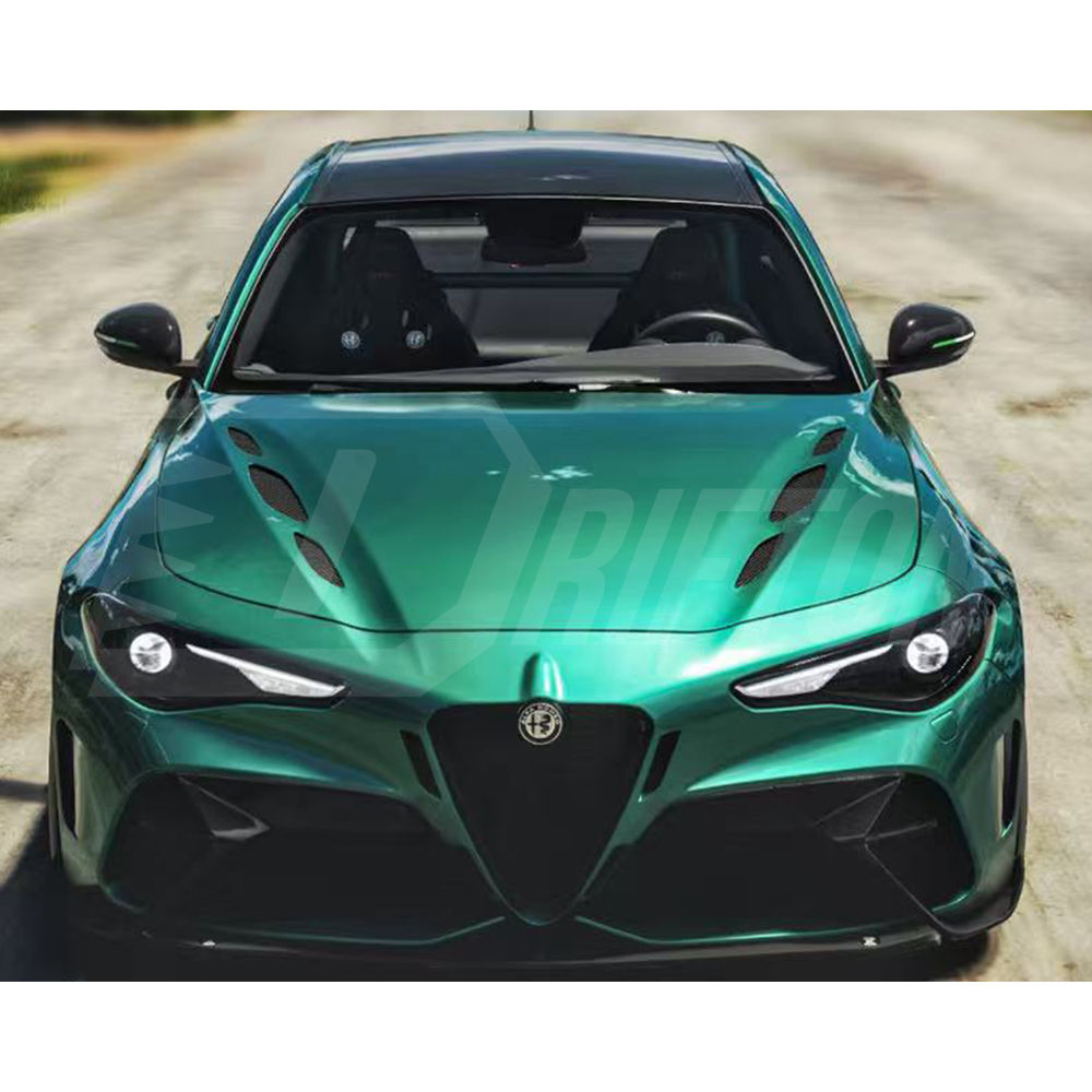 ZR Style Carbon Fiber Hood Bonnet For Alfa Romeo Giulia 2016-2023