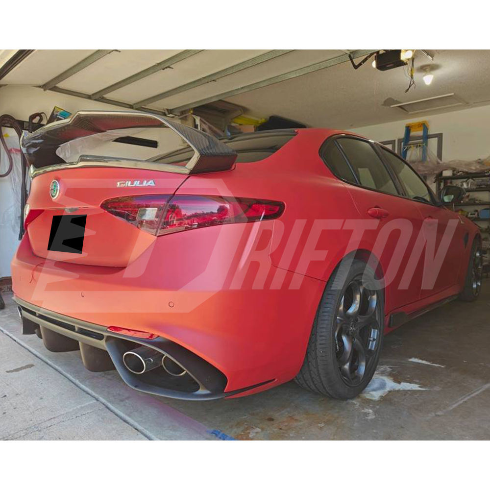 GTAM Style Carbon Fiber Rear Spoiler For Alfa Romeo Giulia 2016-2023