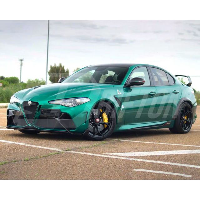 GTAM Style Carbon Fiber Body Kits For Alfa Romeo Giulia QV Quadrifoglio 2016-2023