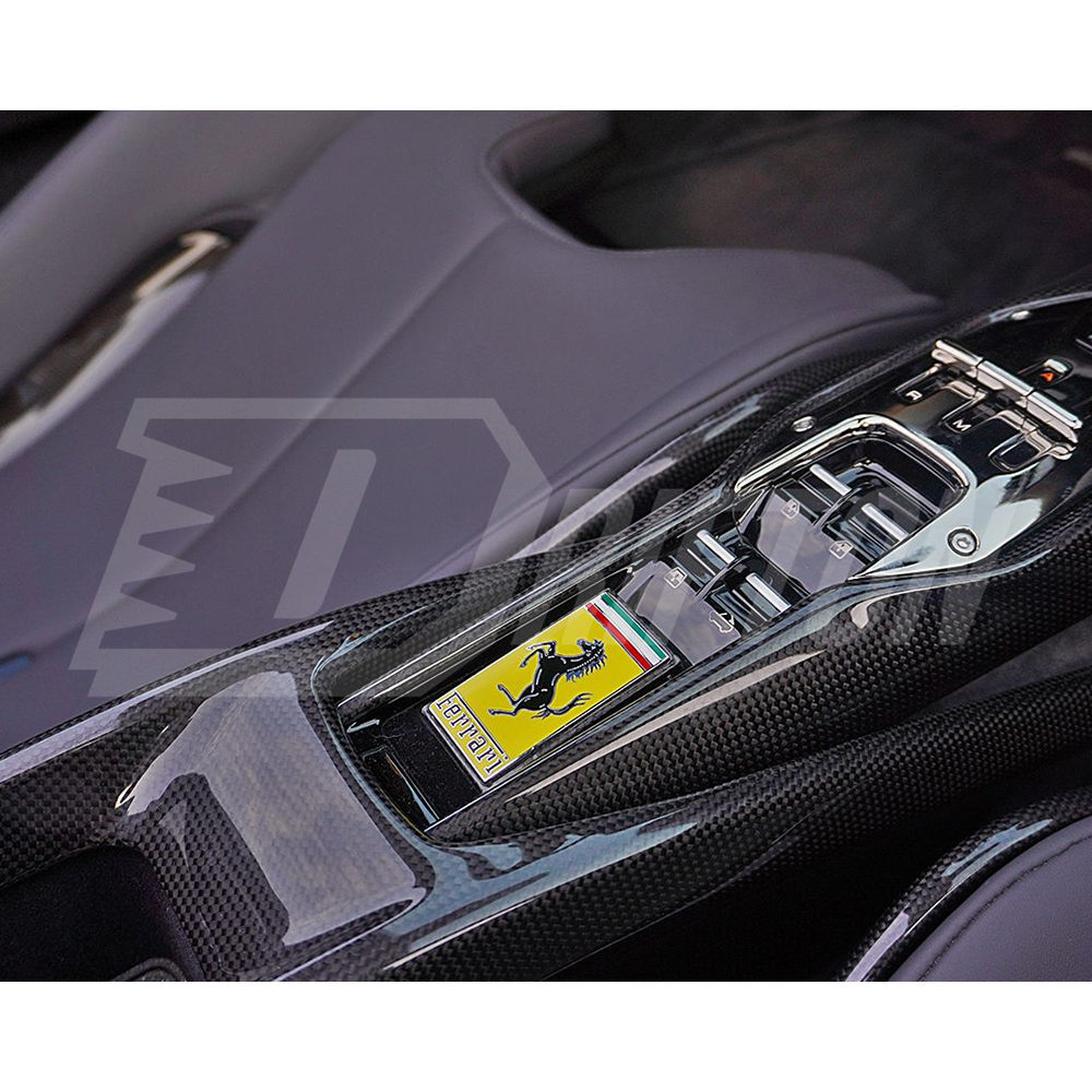Dry Carbon Fiber Interiors Kits Front Tunnel Center Console Kit For Ferrari 296 GTB 2021-2025