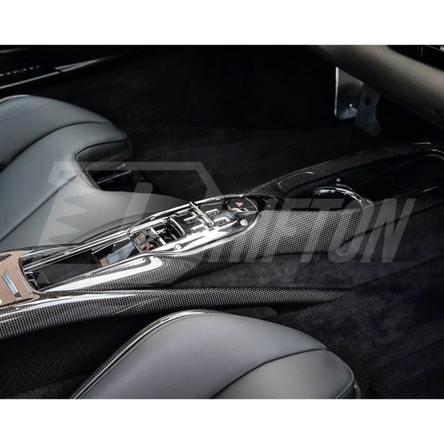 Dry Carbon Fiber Interiors Kits Front Tunnel Center Console Kit For Ferrari 296 GTB 2021-2025