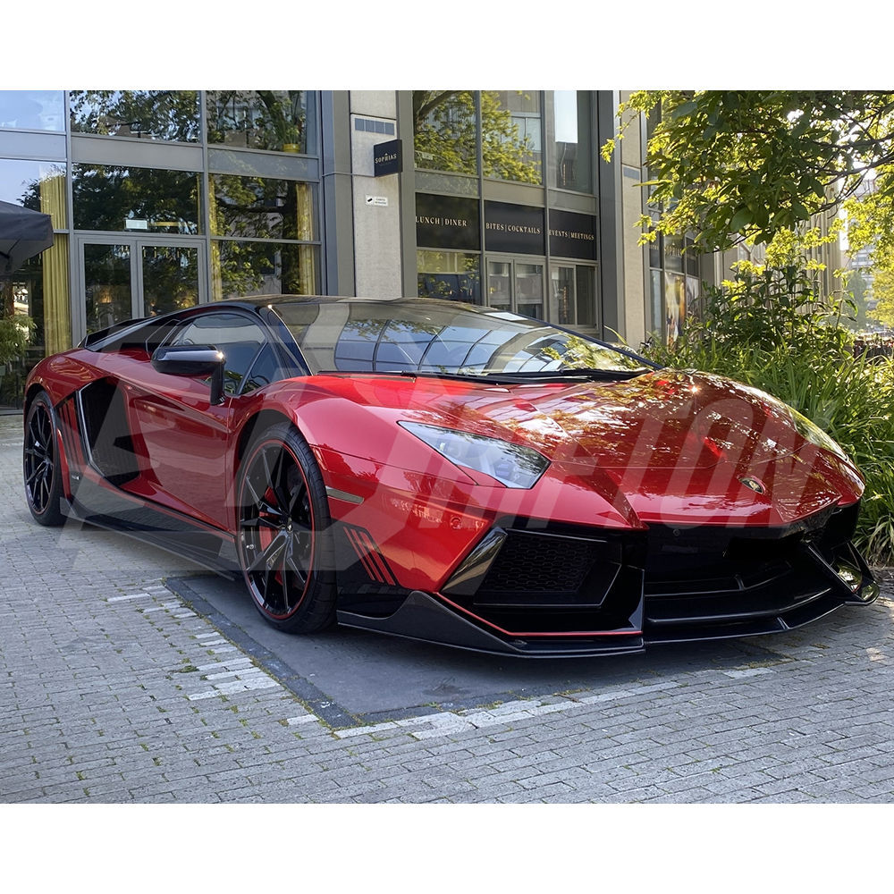 H Vorsteiner Style Carbon Fiber Front Lip For Lamborghini Aventador LP700 2011-2015