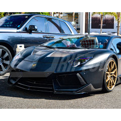 H Vorsteiner Style Carbon Fiber Front Lip For Lamborghini Aventador LP700 2011-2015