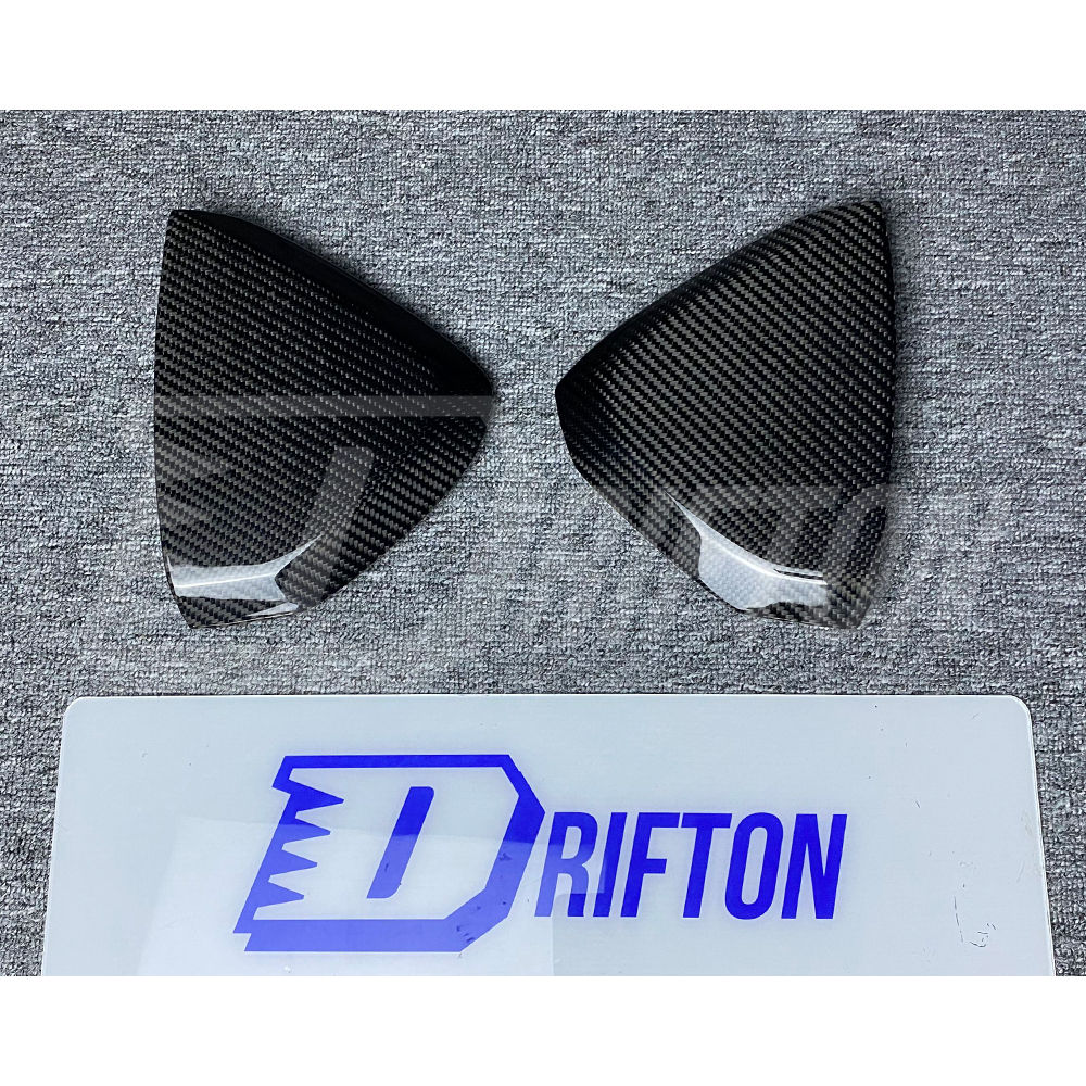 Dry Carbon Fiber Dash End Side Caps Trim For Lamborghini Aventador LP700-4