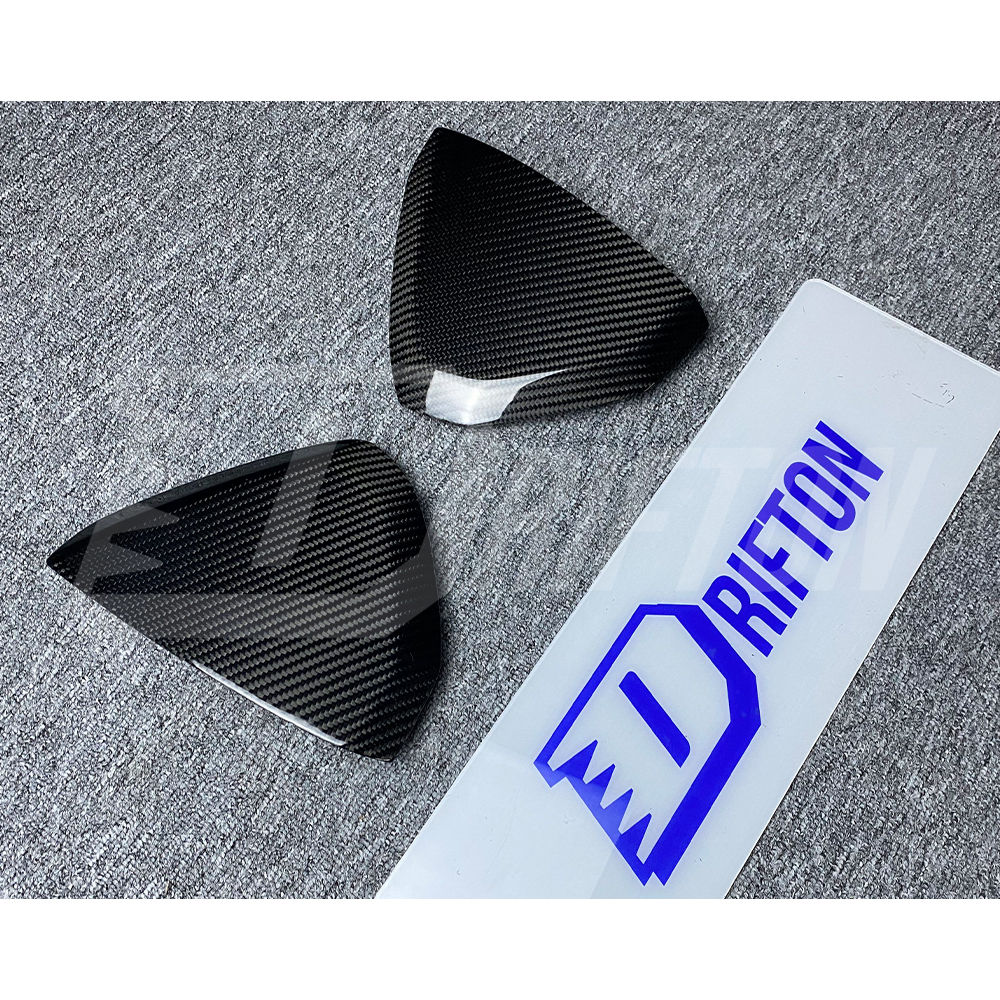 Dry Carbon Fiber Dash End Side Caps Trim For Lamborghini Aventador LP700-4