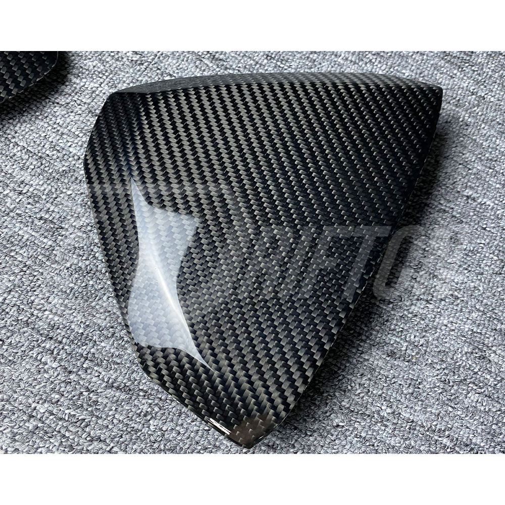 Dry Carbon Fiber Dash End Side Caps Trim For Lamborghini Aventador LP700-4