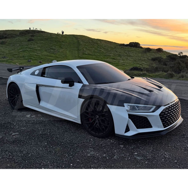 Paktechz Style Dry Carbon Fiber Hood For Audi R8 2016-2024