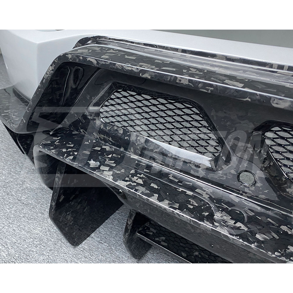 Vorsteiner Style Forged Dry Carbon Fiber With Portion Primer Rear Bumper For Lamborghini Huracan LP580 & LP610 2014-2019