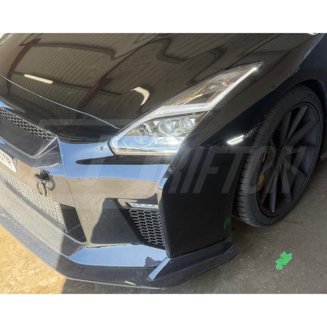 Front Bumper Headlight (Smoked Black) For Nissan R35 GTR 2008-2026