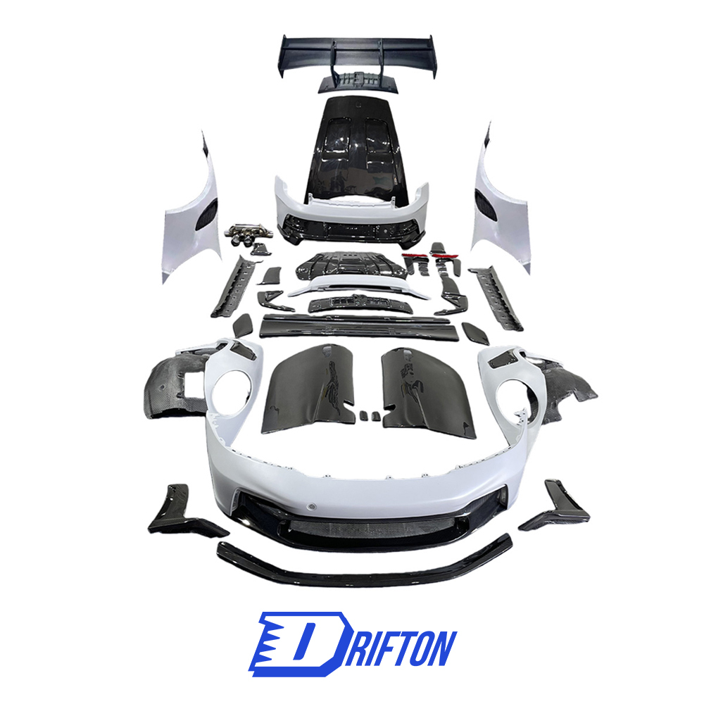 GT3RS Conversion Dry Carbon Fiber Body Kits For Porsche 911 992 Carrera & Turbo S 2019-2023