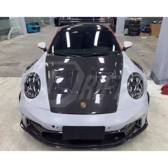 GT3RS Style Dry Carbon Fiber Hood Bonnet For Porsche 911 992 Carrera & Turbo S 2019-2023