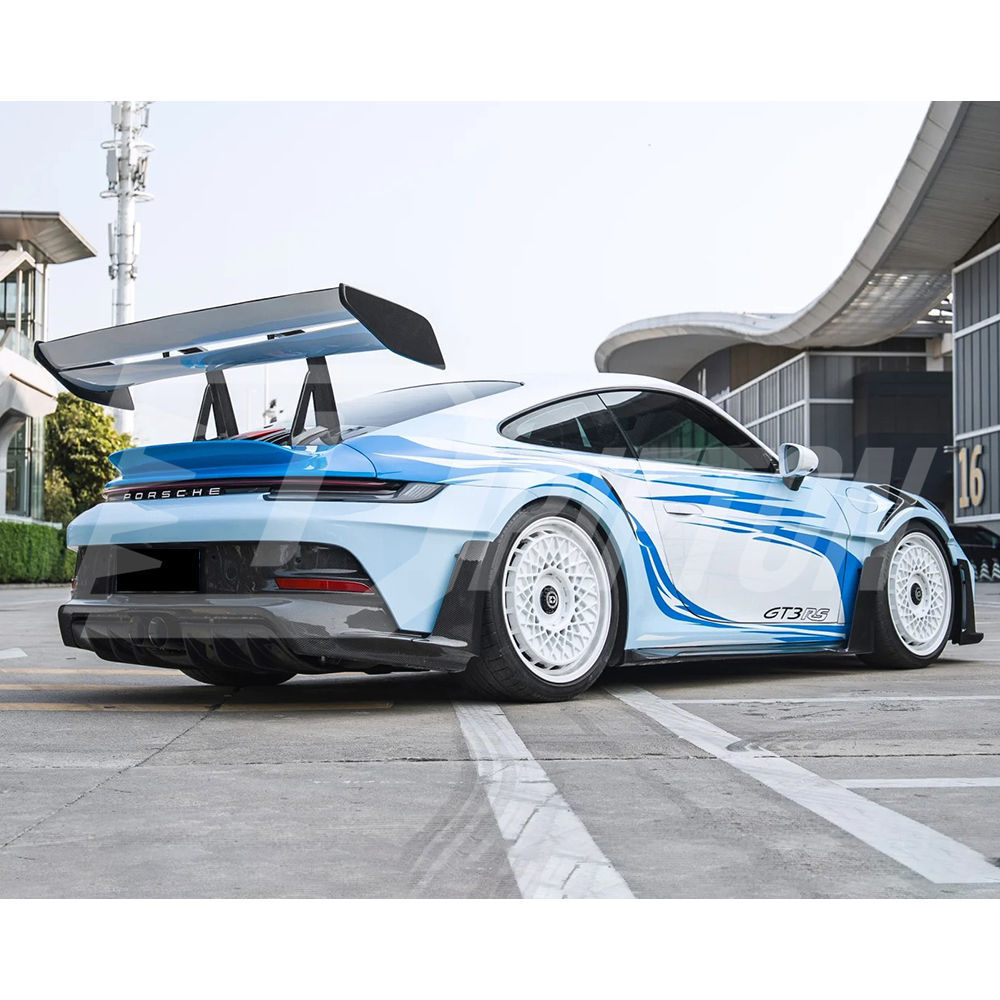 GT3RS Style Dry Carbon Fiber Rear Spoiler GT Wing For Porsche 911 992 Carrera & Turbo S 2019-2023