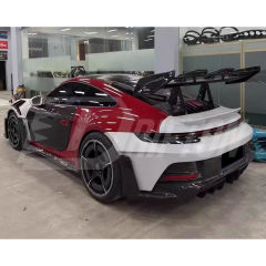 GT3RS Style Dry Carbon Fiber Rear Spoiler GT Wing For Porsche 911 992 Carrera & Turbo S 2019-2023