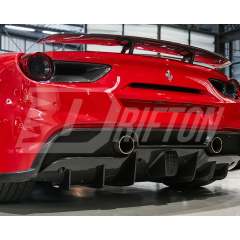 Novitec Style Dry Carbon Fiber Rear Light Cover For Ferrari 488 GTB Spider 2015-2018