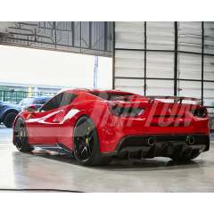 Novitec Style Dry Carbon Fiber Rear Light Cover For Ferrari 488 GTB Spider 2015-2018