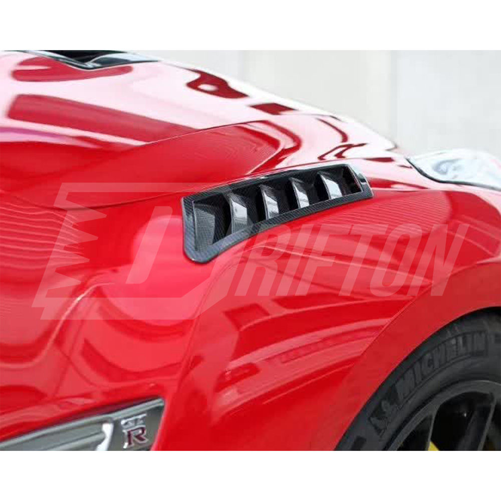 N1 Style Carbon Fiber Front Fender Vent Duct For Nissan R35 GTR 2008-2026