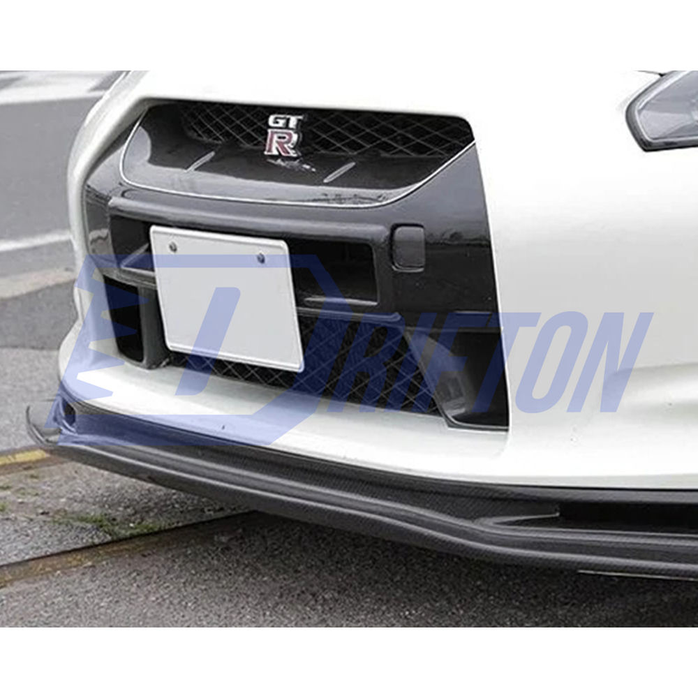 Top Secret Style Carbon Fiber Front Lip For Nissan R35 GTR 2008-2011