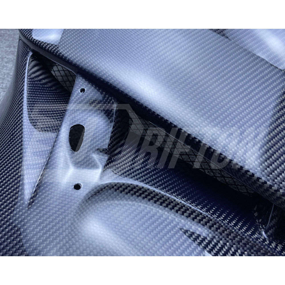 Varis 18 Ver. Style Carbon Fiber Front Fender With Bumper Extension Cover For Nissan R35 GTR 2017-2023