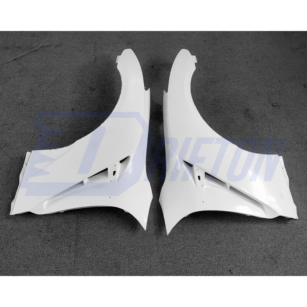 Varis 18 Ver. Style Glass Fiber Front Fender With Bumper Extension Cover For Nissan R35 GTR 2017-2023