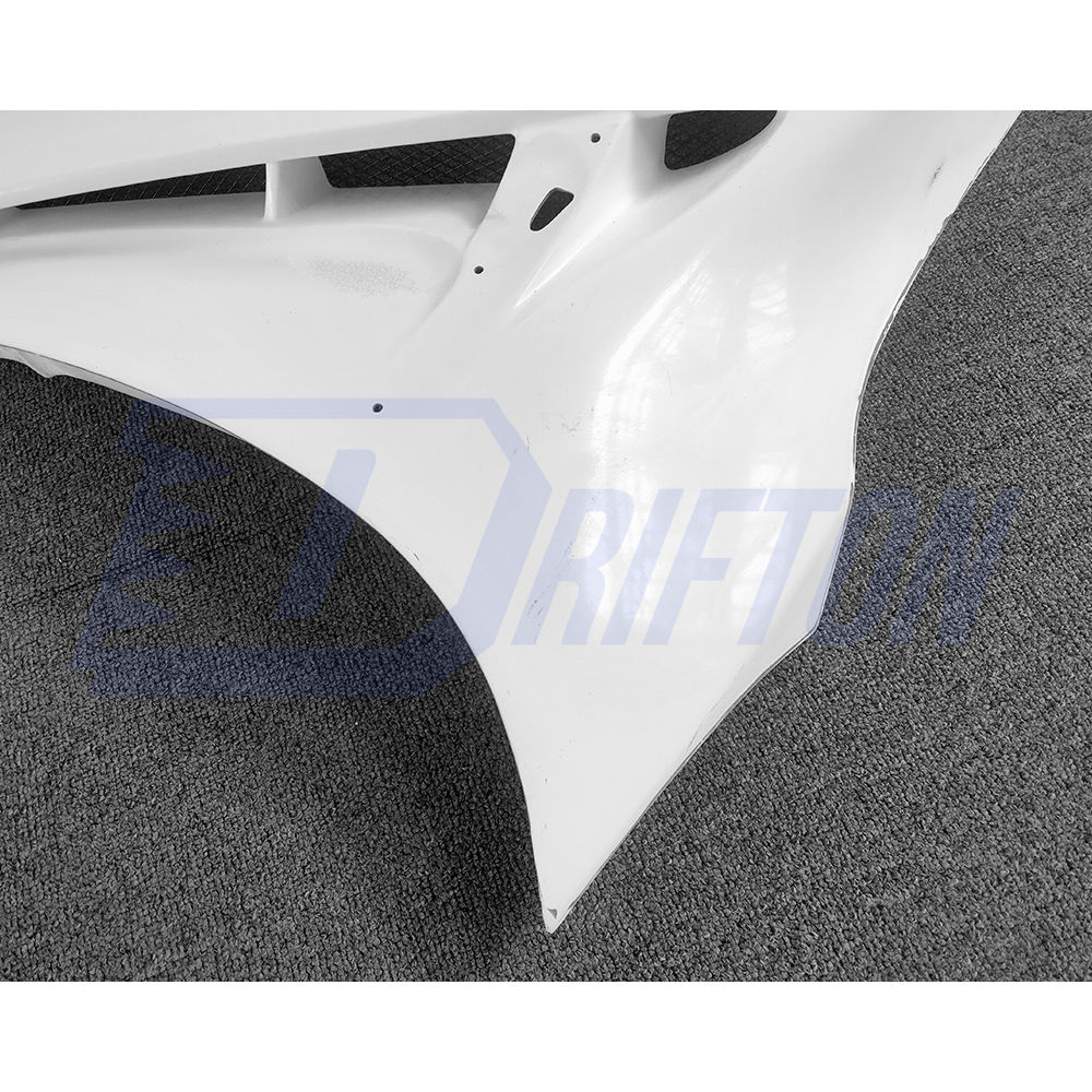 Varis 18 Ver. Style Glass Fiber Front Fender With Bumper Extension Cover For Nissan R35 GTR 2017-2023