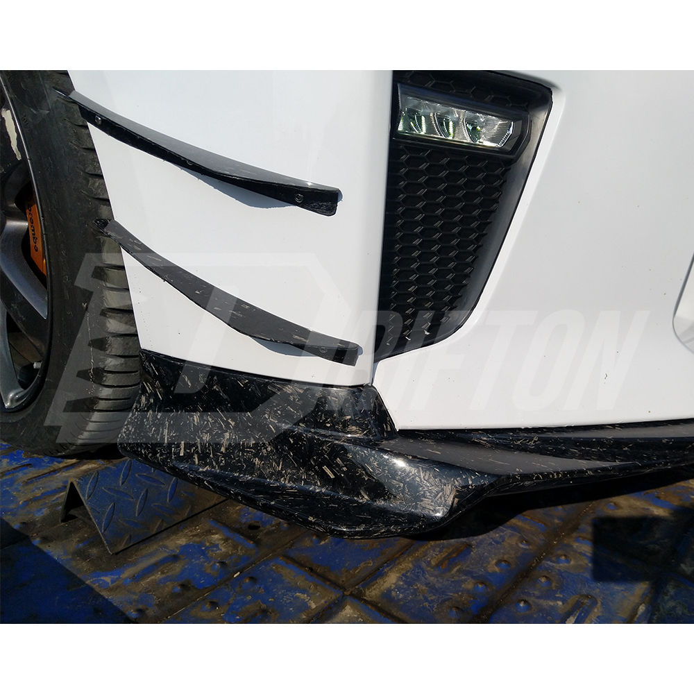 Varis 4pcs Style Carbon Fiber Front Bumper Canards For Nissan R35 GTR 2017-2023