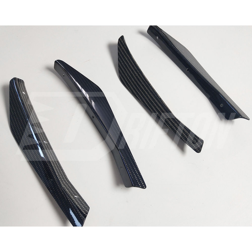Varis 4pcs Style Carbon Fiber Front Bumper Canards For Nissan R35 GTR 2017-2023