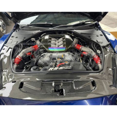 Garage Defend Style Carbon Fiber Engine Bay Radiator Cooling Panel For Nissan R35 GTR 2008-2024