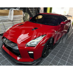 M Style Carbon Fiber Front Grill Cover For Nissan R35 GTR 2017-2023