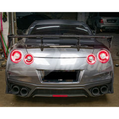 MY12 OEM Style Dry Carbon Fiber Rear Under Diffuser Plate With Brake Light For Nissan R35 GTR 2008-2023