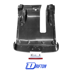 MY12 OEM Style Dry Carbon Fiber Rear Under Diffuser Plate With Brake Light For Nissan R35 GTR 2008-2023