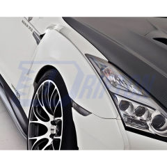 Varis 18 Ver. Style Glass Fiber Front Fender With Bumper Extension Cover For Nissan R35 GTR 2017-2023