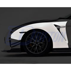 Varis 18 Ver. Style Glass Fiber Front Fender With Bumper Extension Cover For Nissan R35 GTR 2017-2023