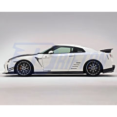 Varis 18 Ver. Style Glass Fiber Front Fender With Bumper Extension Cover For Nissan R35 GTR 2017-2023