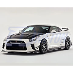 Varis 18 Ver. Style Glass Fiber Front Fender With Bumper Extension Cover For Nissan R35 GTR 2017-2023