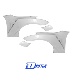 Varis 18 Ver. Style Glass Fiber Front Fender With Bumper Extension Cover For Nissan R35 GTR 2017-2023